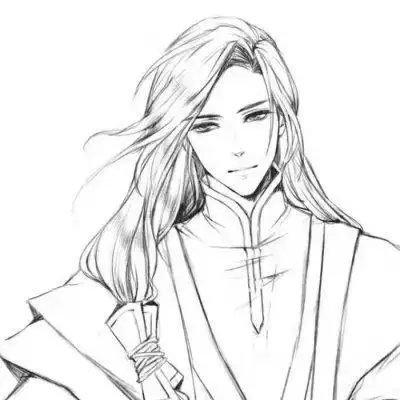 动漫古风女生简笔画动漫人物图片男生古风简笔画素描古风男生动漫图片