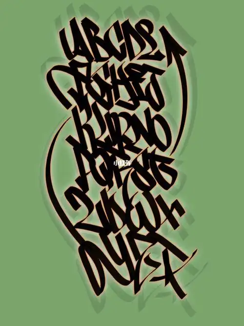 handstyle字母表 涂鸦