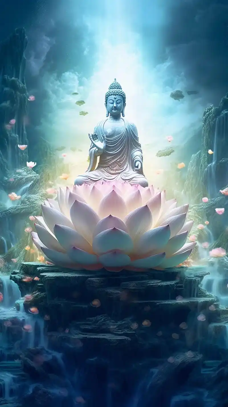 莲花是佛教的象征,也是神圣净洁的花朵,出淤泥而不 - 抖音