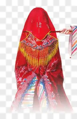 盖头新娘古风立绘pngpng红盖头中式新娘pngai中式婚礼盖头新娘pngai