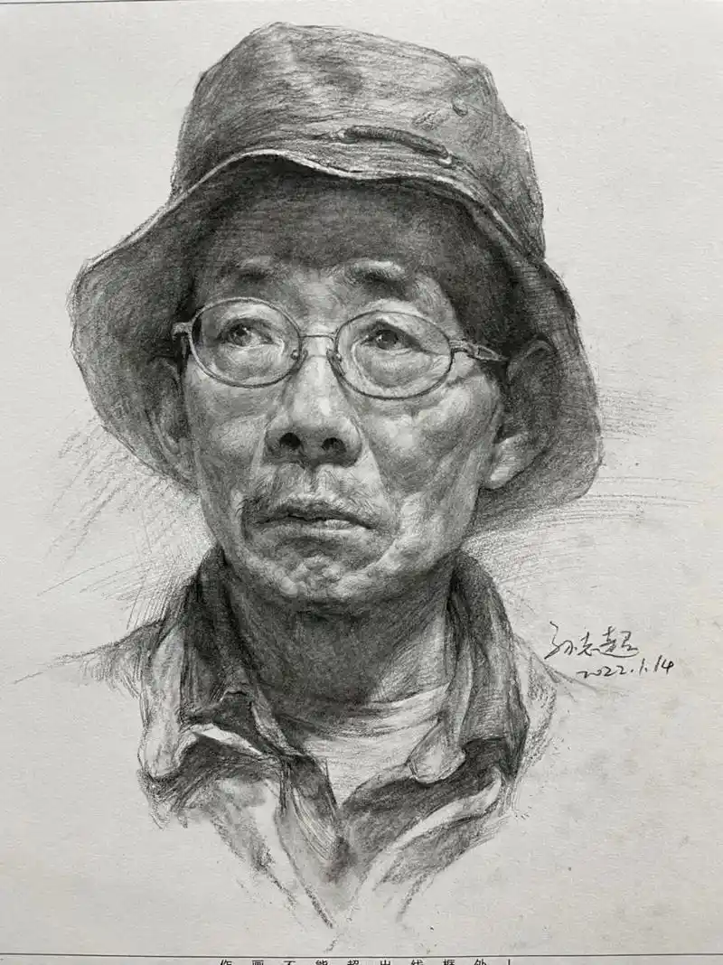 素描头像 #想画就画 #肖像画 - 抖音