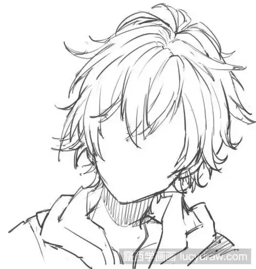 漫画教程男生头发的画法