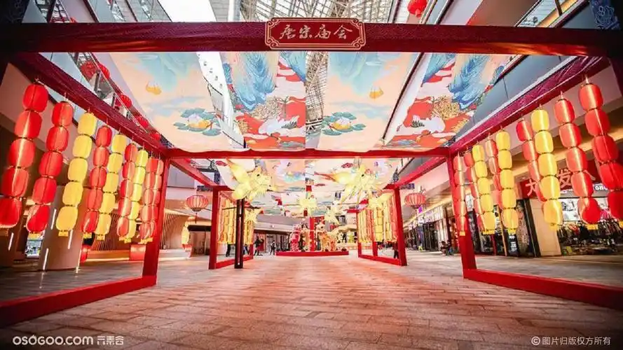 120 地产商场国潮氛围布置舞台包装形式合集方案