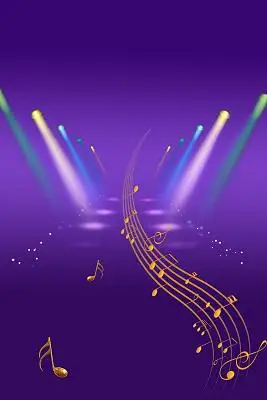 紫色高雅音乐之路海报背景音乐音乐会背景