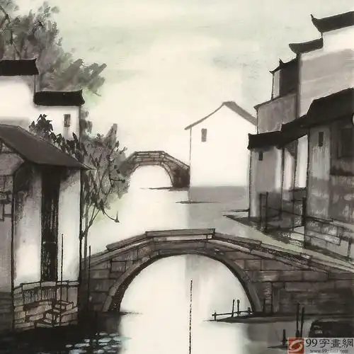 已售苗雨四尺斗方江南辽宁工美教授师从吴冠中