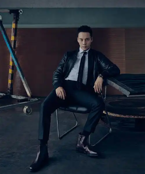 风暴陈伟霆同款皮夹克外套韩版棒球时尚男装皮衣皮衣