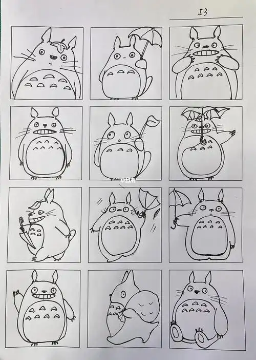 儿童简笔画  #简笔画教程  #简笔画  #可爱简笔画  #龙猫  #控笔