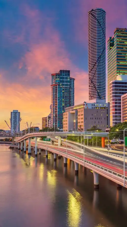 澳大利亚布里斯班,风景-手机壁纸