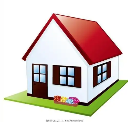 喜庆房子简笔画