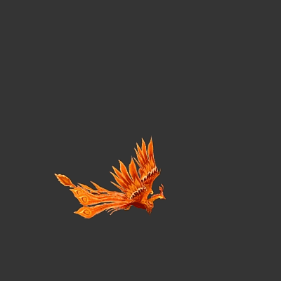 一个带全套动作的凤凰模型