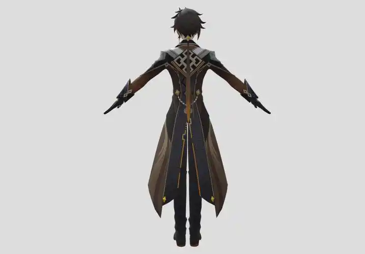 【原神人物3d模型下载】原神钟离3d打印模型文件下载_北极熊素材库