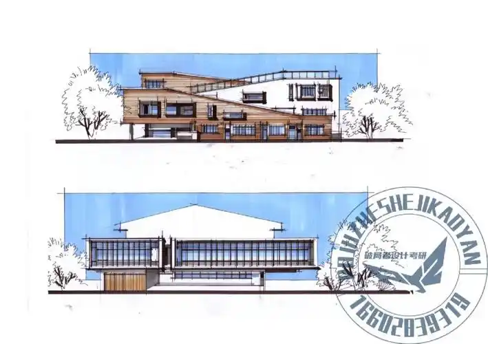 建筑考研建筑立面图艺术设计考研