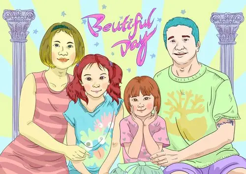 我四姐一家全家福