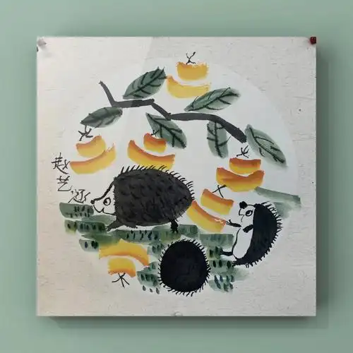 5h对象:一年级#写意国画  #国画  #少儿国画  #国画花鸟  #儿童国画