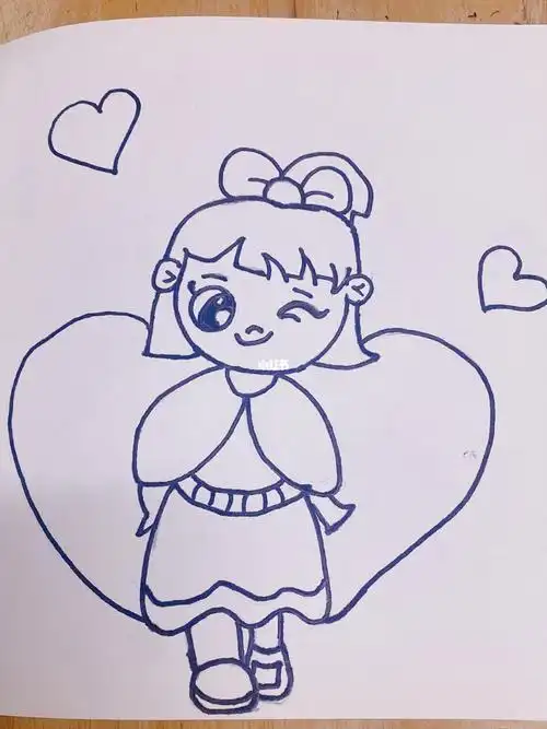 小女孩图片简笔画小女孩图片简笔画涂色