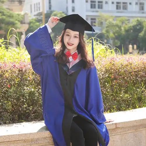 学位服大学毕业服装硕士研究生礼服文科理科医科工科农科科套装白色s