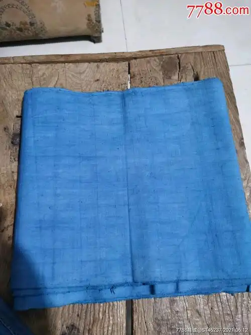 蓝色老粗布一卷