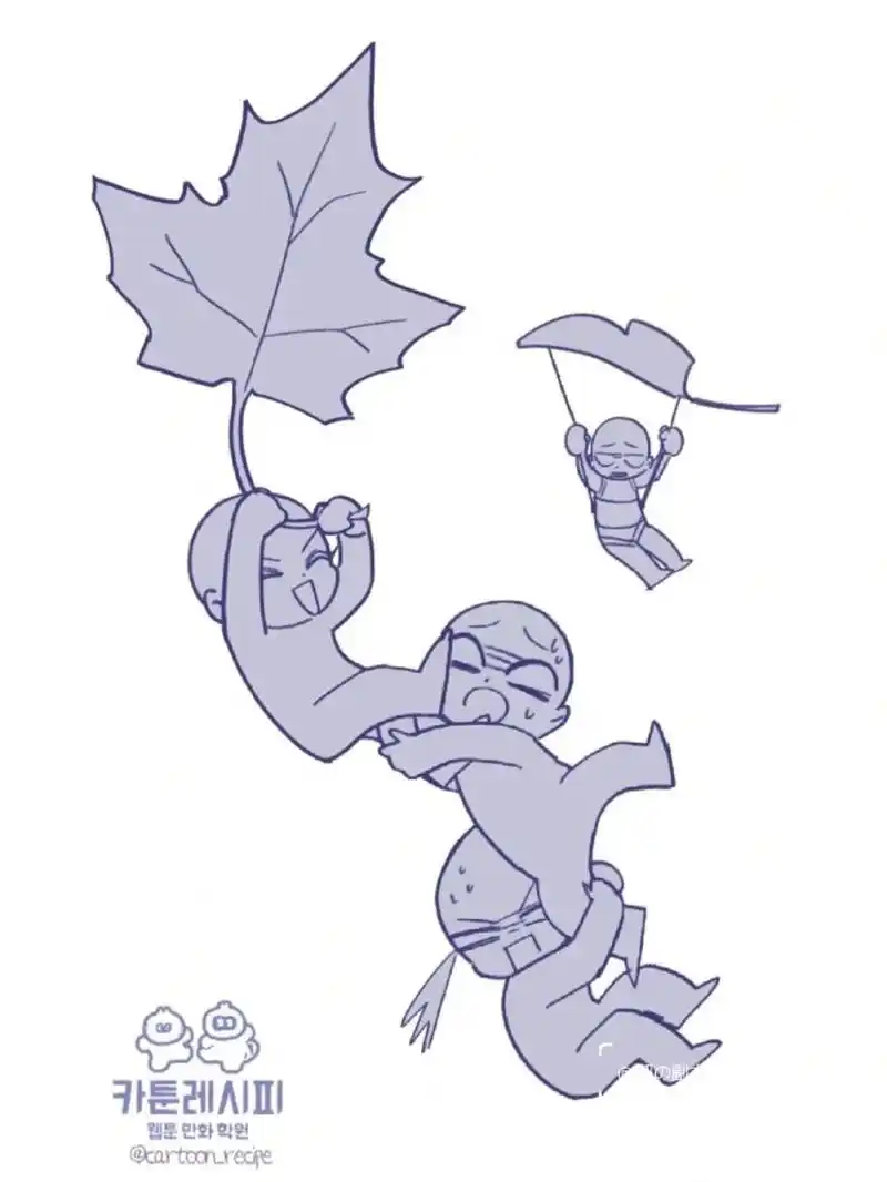 qq多人可爱互动模板素材 图源twi,不可商用