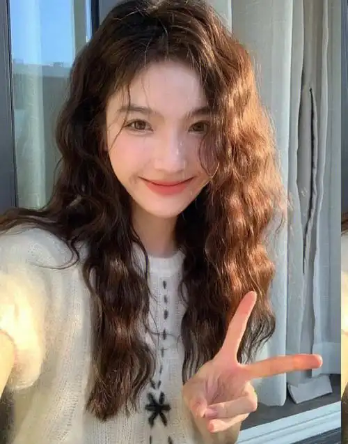 2022秋冬复古港风羊毛卷法式芭比烫圆脸方脸适合#中山女发型师emma