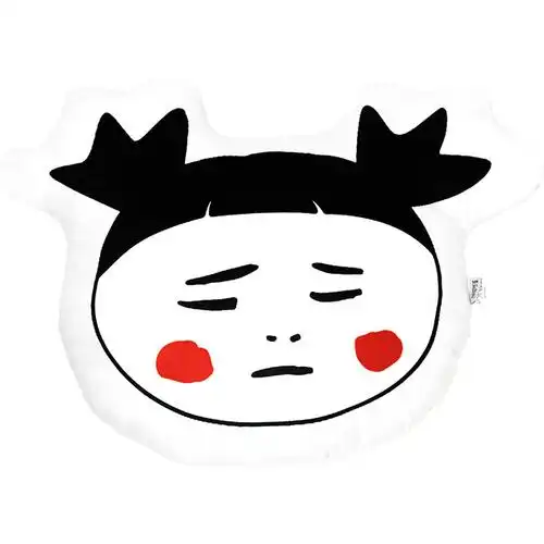歪瓜出品 不高兴表情包毛绒抱枕 可爱小玩偶床上睡觉软妹丑萌公仔