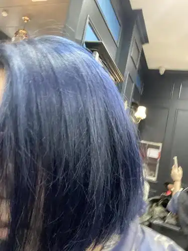 记录蓝黑色掉色过程