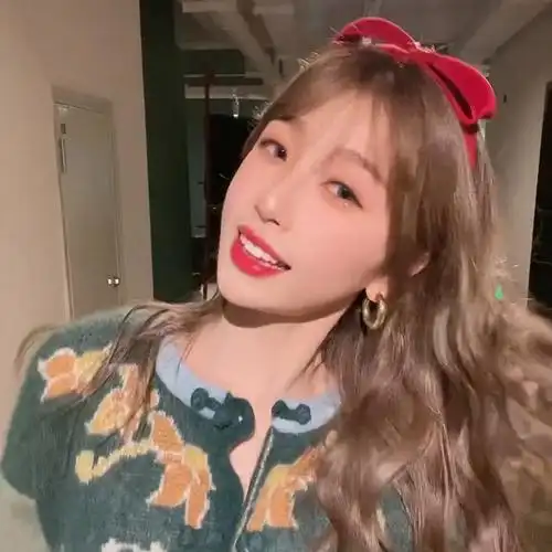 虞书欣同款头饰红色蝴蝶蝴蝶结结发箍女新年头箍发饰