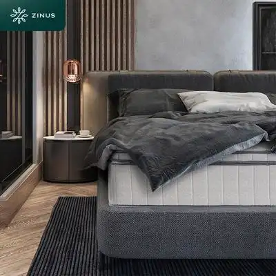 zinus天然乳胶黄麻椰棕独立弹簧床垫天然环保防螨抗菌拉斐尔m2