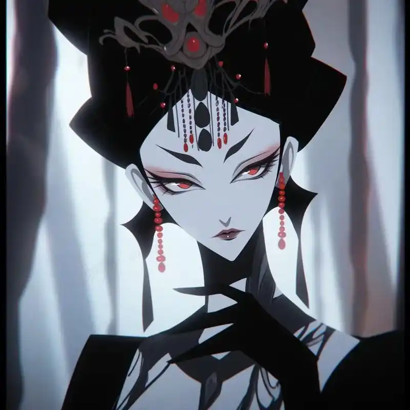 邪神|妖姬娘娘#二次元原创 #优质头像 #原创 #ai #画 - 抖音