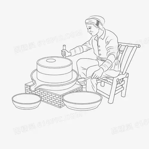 豆浆石磨豆腐石磨png石磨pngai手绘石磨png石磨png石磨pngpsd石磨png