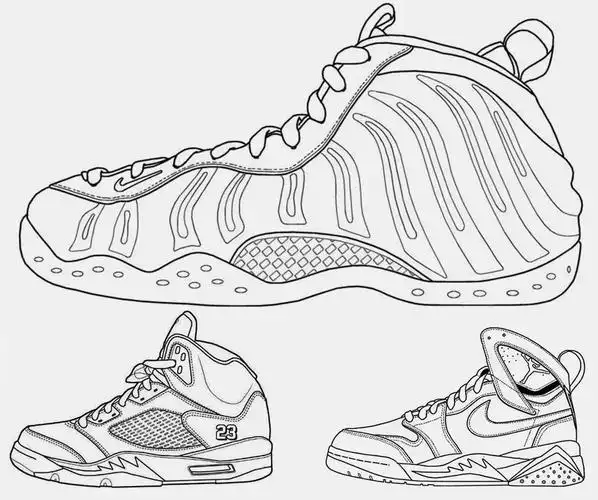 创意儿童画一双鞋子的写生