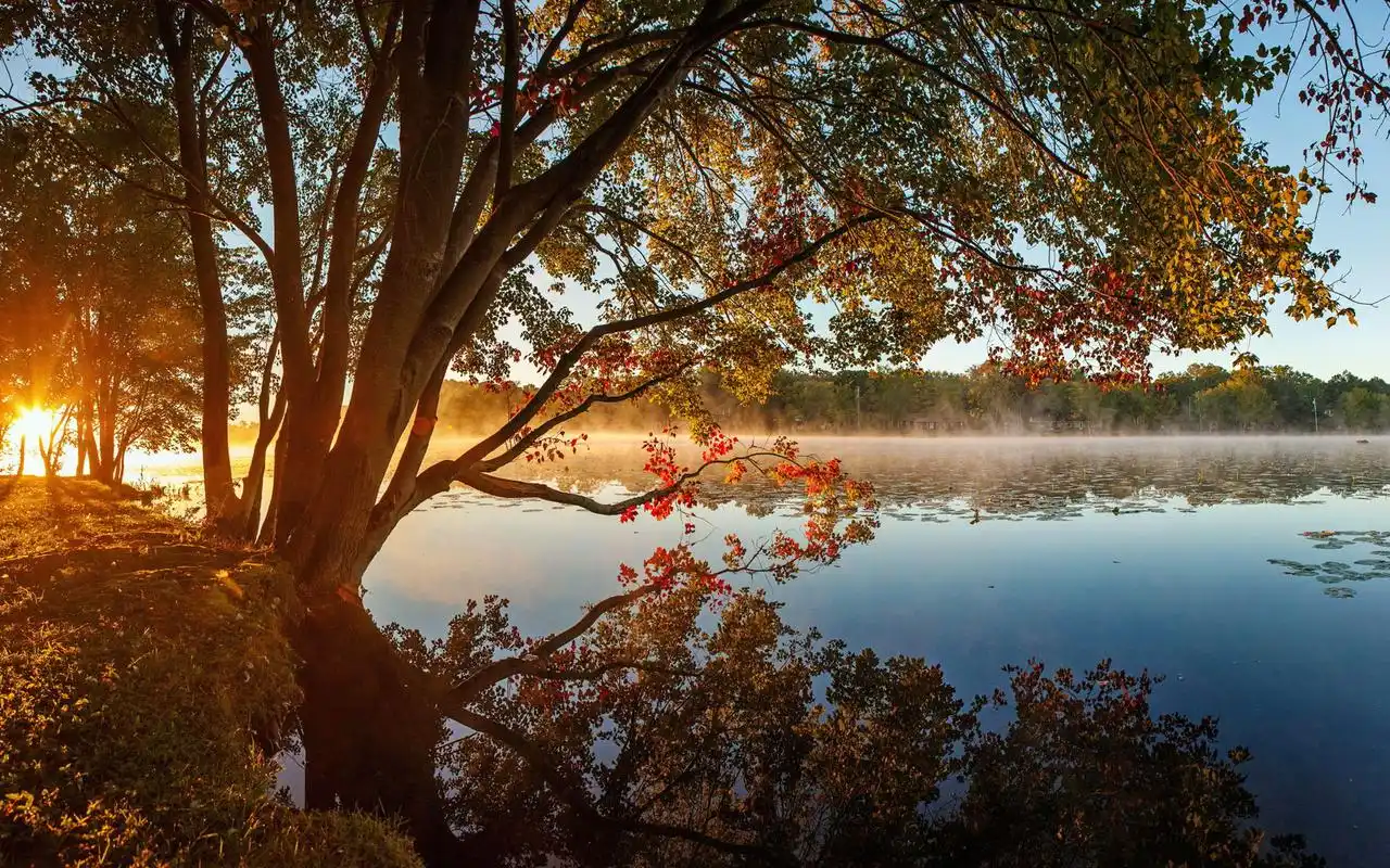 唯美的黄昏风景高清图片桌面壁纸