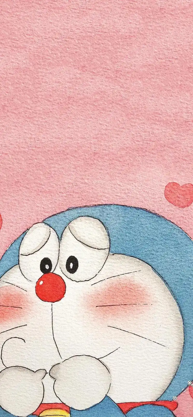 谁不爱这么可爱的蓝胖子呢#哆啦a梦 #壁纸 #动漫壁纸 #手 - 抖音