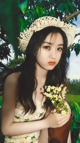 赵丽颖清新可爱写真手机壁纸