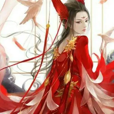 盼儿古风红色系动漫女头79愿喜