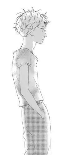 侧身黑影简笔画男