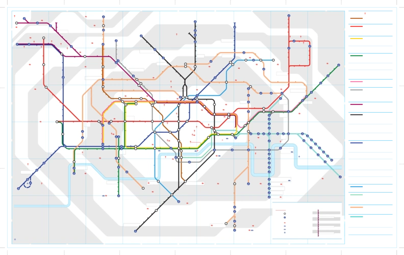 伦敦地铁地图详细大图