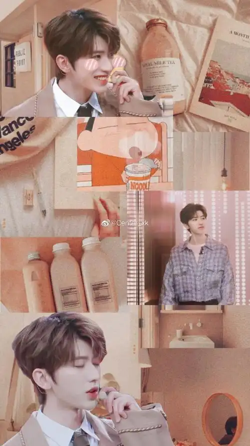 蔡徐坤拼贴壁纸 礼貌拿图 ¨02