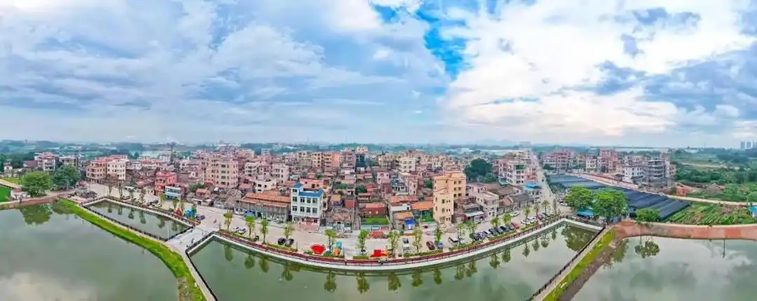 华灯初上佛山狮山官窑这个小乡村夜景居然这么美