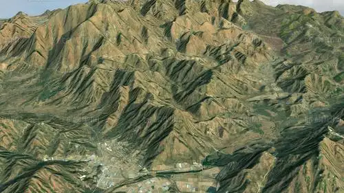 上甘岭3d模型  上甘岭山脉地形 朝鲜上甘岭 抗美援朝 五圣山上甘岭