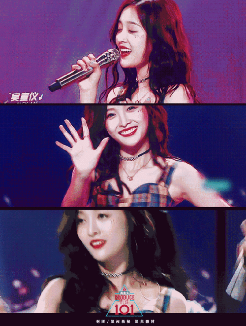 吴宣仪#创造101开播5周年#五年前初见,被一个穿红裙跳舞的女孩惊艳了