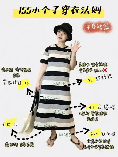 长度指南,给姐妹们做个参考7515-16615半身裙选择-26615