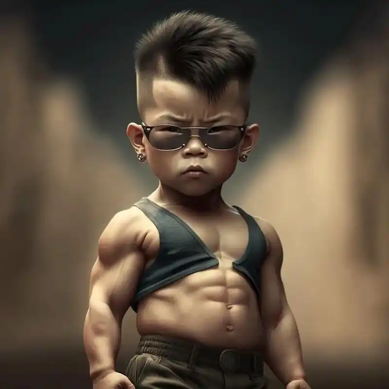 最酷的小孩,我不信你不喜欢#抖音图文来了 #男生头像 #肌肉 - 抖音