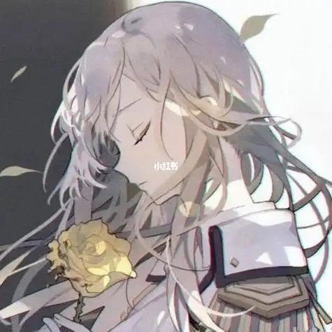 动漫女生侧脸头像唯美