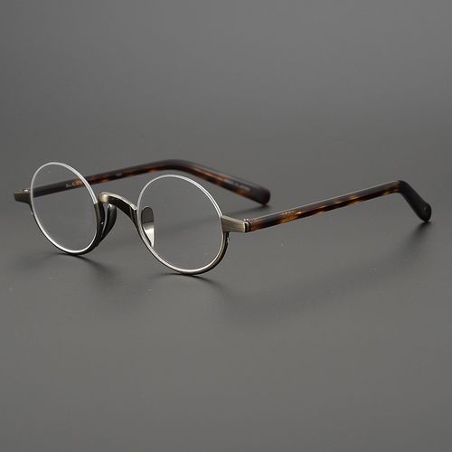 日本超轻度数高度数小脸半框眼镜架珍藏复古国风眼镜架