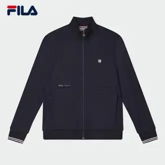 斐乐fila斐乐官方男士针织长袖外套2024夏季新款简约休闲商务夹克上衣