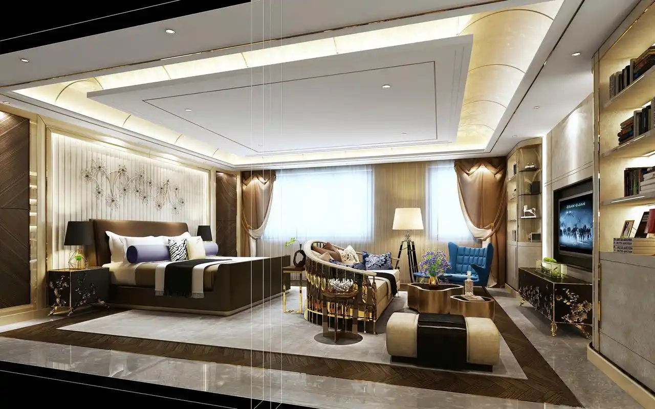 君合天玺165平米港式风格平层装修效果图