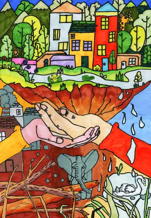 儿童组三等奖《和谐之美》