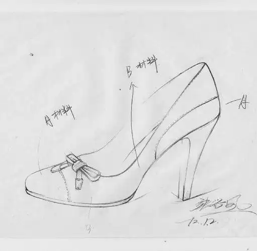 鞋类手稿-鞋帽配饰设计-服装设计