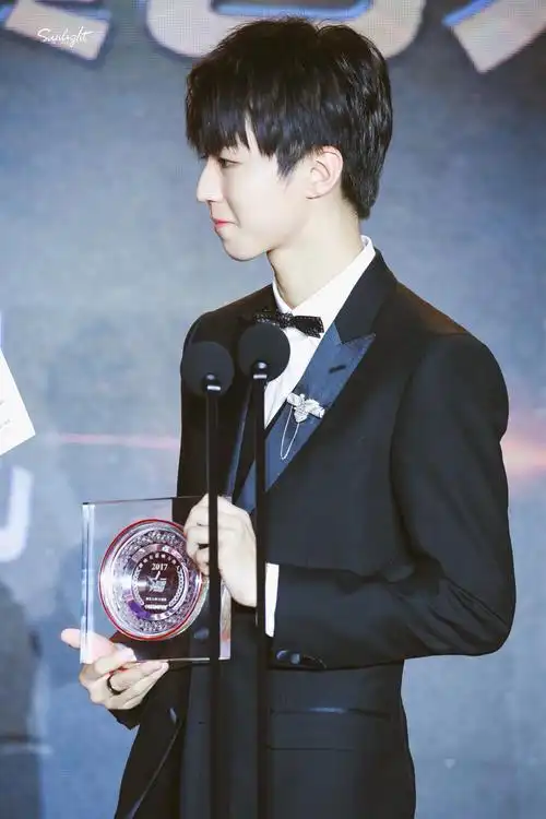 王俊凯20171215 "影响中国"2017年度人物荣誉盛典 cr:logo