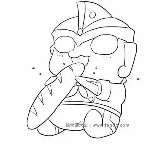 艾斯艾斯奥特曼简笔画简单